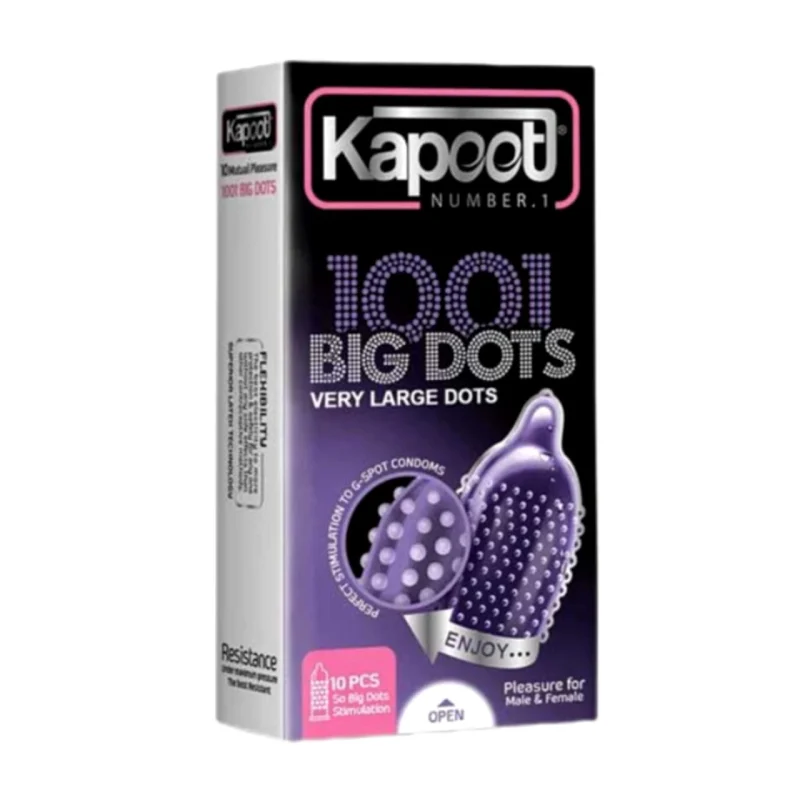 کاندوم ۱۰۰۱ خار درشت big dots کاپوت ۱۰ عددی